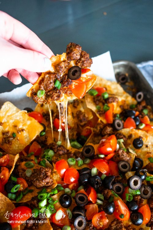 Minute Ground Beef Nachos: Easy Sheet Pan Dinner